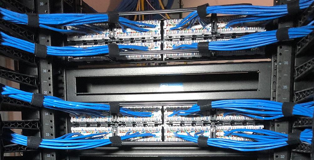 Low Voltage internet wiring cabling wide